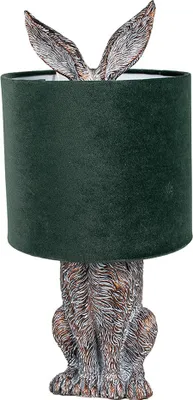 Produktbild von Clayre & Eef Tischlampe Kaninchen Ø 20x43 cm Braun Grün Polyresin