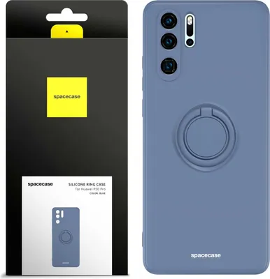 Immagine prodotto di Custodia in silicone SPACECASE Custodia ad anello in silicone per Huawei P30 Pro Blu