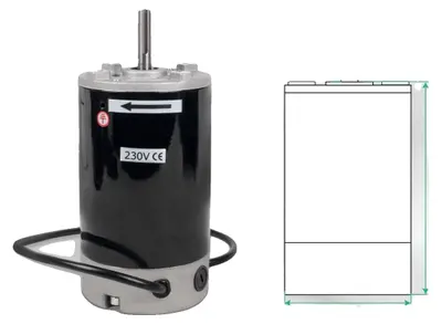 Obrázok produktu pre Komutátorový motor, kompatibilný s mini sústruhmi, výkon 550 W, 750 W, 220 V