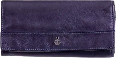 Produktbild von Harbour 2nd Damengeldbörse Marina aus gewaschenem Leder navy