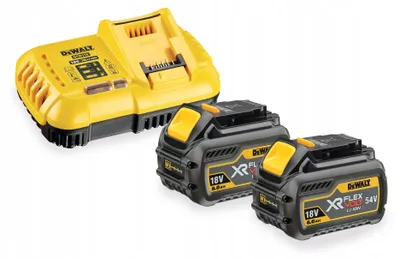 Zdjęcie produktu dla DeWALT DCB118T2-QW, Ładowarka do baterii, Litowo-jonowa (Li-Ion), DeWalt, Czarny, Żółty, Litowo-jonowa (Li-Ion), 2 szt.
