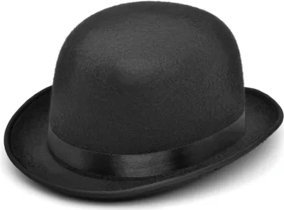 Produktbild von Bristol Novelty Uni Filz-Melone, schwarz BN1093 (Einheitsgröße) (Schwarz)
