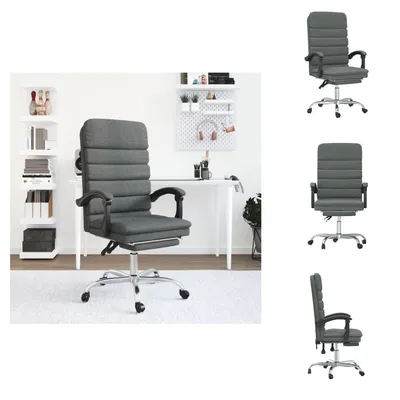 Produktbild von vidaXL Bürostuhl mit Massagefunktion Dunkelgrau Stoff -  Bürostühle