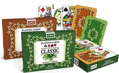 Produktbild von Karten - Classic 2x55 Streifen TREFL