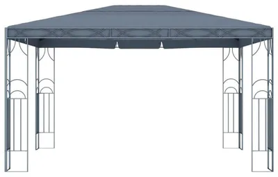 Obrázok produktu pre Záhradný pavilón – Pergola a párty stan – Hliníková konštrukcia – 400 x 300 cm – Antracitová farba