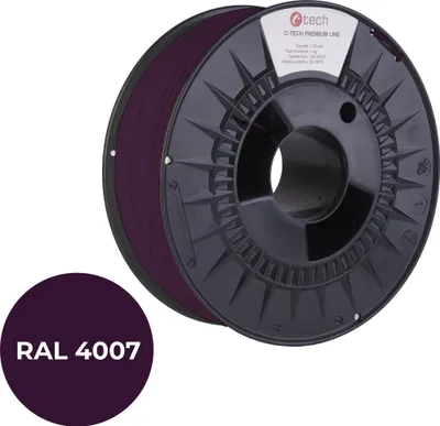 Obrázek produktu pro C-TECH filament PREMIUM LINE PETG purpurová fialková RAL4007