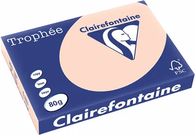 Produktbild von Clairefontaine Clairalfa Multifunktionspapier Trophee A3 lachs 8010126 - Normal/Kopierpapier - 80 g/m²