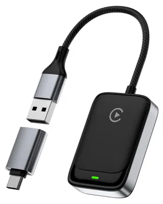 Wireless CarPlay Adapter für iPhone, Plug & Play, Schwarz