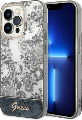 Produktbild von Guess Guhcp14Xhgplhg Iphone 14 Pro Max 6,7 Grau/Graues Hardcase Aus Der Porzellankollektion