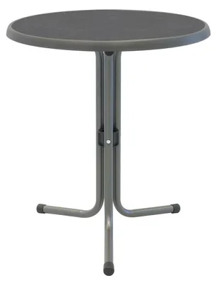 Produktbild von Bistrotisch rund 60 cm schiefer-anthrazit Sevelit-Tischplatte Gartentisch Balkontisch
