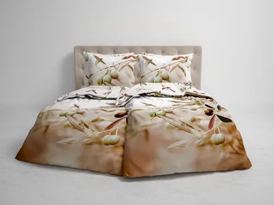 Produktbild von Heckett and Lane Mako Satin 1 x Bettwäsche 155 x 220 cm + 1 x Kissenbezug 80 x 80 cm Wilder White