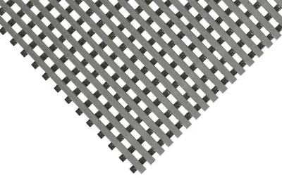 Produktbild von Arbeitsplatzmatte, PVC, gerippt, grau, LxB 10 m x 1,0 m