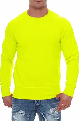 Produktbild von Mivaro Herren Sweatshirt ohne Kapuze Regular Fit 70% Baumwolle 30% Polyester weich gefüttert Pullover mit Rundhals Rippbündchen bequem warm pflegeleicht ideal für Freizeit Arbeit und Alltag