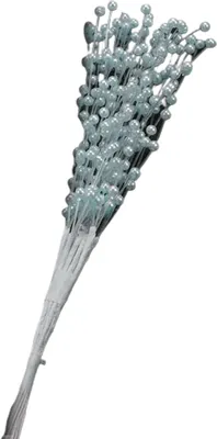 Produktbild von 10pcs/Set Bouquet Luxus dekorieren keine verdorrenden Stiele handgefertigtes Kunstperlenperlen -Spray -Hochzeitsstrauß für Party-Silber
