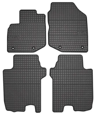 Image de Tapis de sol en caoutchouc pour Honda Jazz III 2011-2014 (hayon) – 4 pièces, noirs, sur mesure