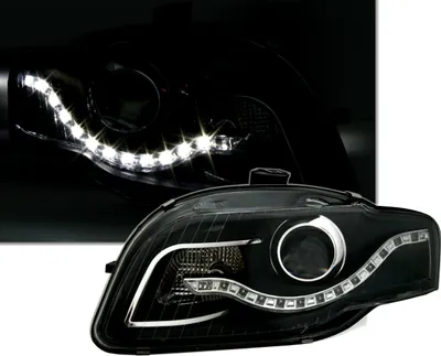 Produktbild von Eagle Eyes Scheinwerfer Set für Audi A4 B7, Bj. 2004-2007 mit Tagfahrlicht Optik
