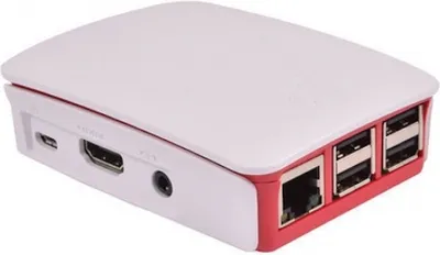Produktbild von Raspberry Pi Official Pi 3 Case White/with (RASPBERRY-PI3-CASE)
