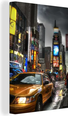 Obrázok produktu pre OneMillionCanvasses® - Obrazy na plátne - 90x140 cm, Amerika - New York - Búrka, Nástenná umelecká tlač Dekorácie na stenu - Foto na plátne - Maľba na drevenom ráme - Dekorácie na stenu - Spálňa