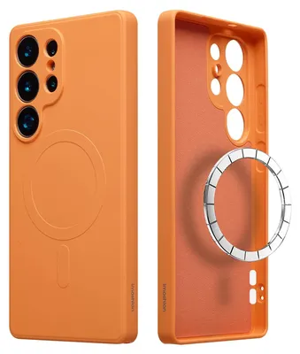 Imagen del producto de Funda de Colores con MagSafe para Samsung Galaxy S25 Ultra - Naranjo