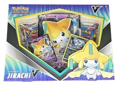 Immagine prodotto di Set di carte collezionabili Pokémon Jirachi V, edizione tedesca, per il gioco di carte Pokémon: Scarlatto e Violetto