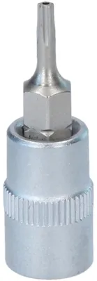 Produktbild von KS Tools  1/4" Bit-Stecknuss, Fünfstern mit Stirnlochbohrung, TS8, 917.1578