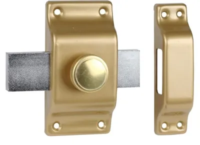 Image de Verrou à bouton BLOCTOUT bronze - BRICARD - 520040