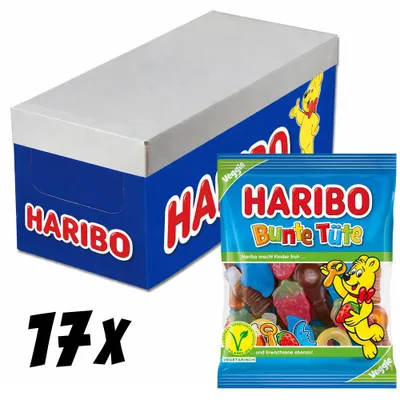 Produktbild von Haribo Bunte Tüte vegetarisch 17 x 175g Vorratspack