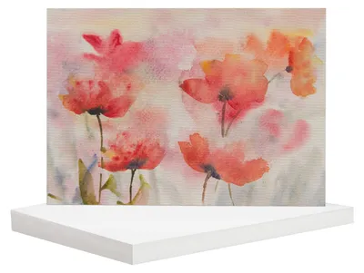 Produktbild von Belle Vous 50 Blatt Aquarellpapier Weiß Aquarellblock A2 - Wasserfarben Zeichenblock 200 GSM Kaltgepresst Malblock Aquarell Papier - Ideal für