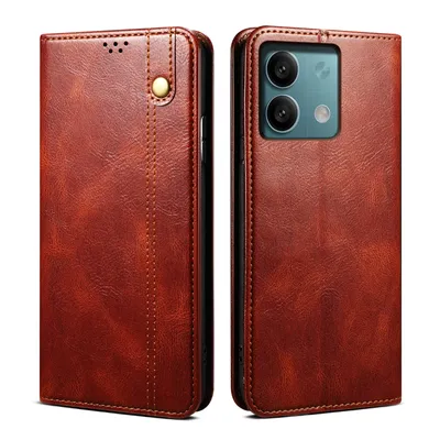 Obrázek produktu pro Pouzdro pro Xiaomi Redmi Note 13 4G  kožené flip pouzdro peněženka s funkcí stojánku červené