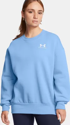 Immagine prodotto di Felpa oversize in pile, modello Essential, colore blu, taglia XS, per donna