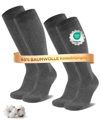 Immagine prodotto di Calze compressive per uomo e donna - 2 paia - 65% cotone