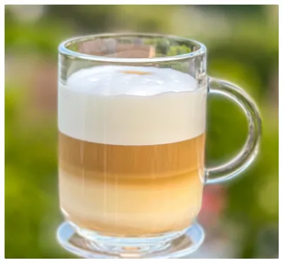 Immagine prodotto di Tazza da caffè in vetro con manico - 330 ml - Set da 6