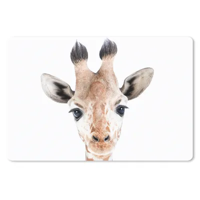 Produktbild von MuchoWow® Schreibtischunterlage Giraffe - Tiere - Natur - Porträt 60x40 cm - XXL Mauspad - Großes Mauspad