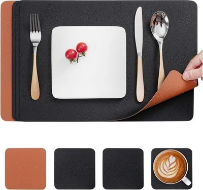 Produktbild von Famanu Platzsets Set aus 4 Stück - Waschbar, hitzebeständig, rutschfest