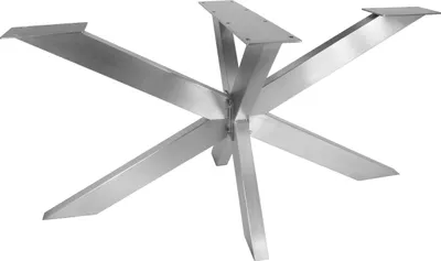 Produktbild von Natural Goods Berlin Tischgestell SPIDER, Tischkufen, Tischbeine, sehr belastbar, Möbelbeine, Metall, Edelstahl, H71 x B78 x L150 cm