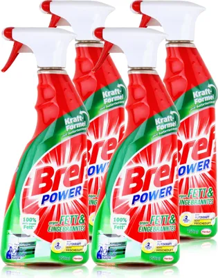 Produktbild von Bref Power gegen Fett & Eingebranntes 750ml (4er Pack)