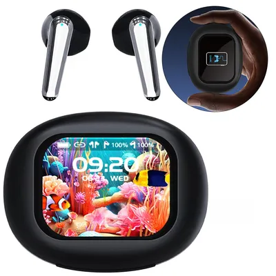 Produktbild von Bluetooth Kopfhörer, Kabelloses In-Ear Headset mit LED Display Ladecase, AI Echtzeitübersetzung, 30 Stunden Akkulaufzeit, 24 Funktionen
