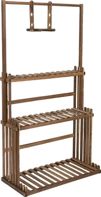 Produktbild von Hängender Pflanzenständer, 3-stufiges Design, 20 kg Tragfähigkeit, Holz