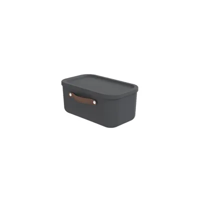 Produktbild von Rotho Aufbewahrungsbox 12 L Maloja - Kunststoffbox mit Deckel - Stapelbox 39,5 x 26,5 x 17,7 cm - Plastikbox Ordnungsbox Allzweckkiste