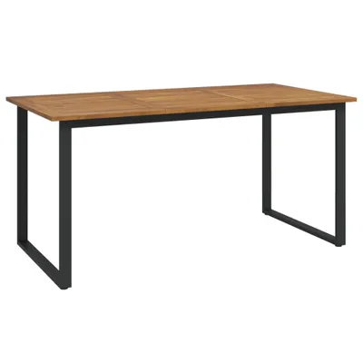 Zdjęcie produktu dla Stół ogrodowy z nogami w kształcie litery U 160x80x75 cm lite drewno akacjowe
