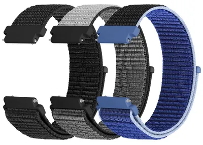 Immagine prodotto di Solidchoice - 3 cinturini in nylon per orologi da 18-24 mm - Traspiranti e confortevoli