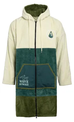Obrázok produktu pre Pončo Wave Hawaii so zipsom, materiál: bavlnový velúr, vzor: Pataya S, kód: WH4094, viacfarebné, rozmer: 90 x 70 cm