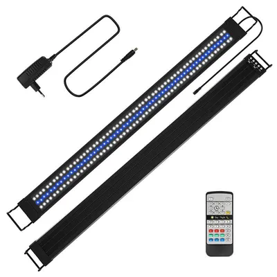 Produktbild von Peviasot LED-Aquarienlampe mit Fernbedienung, Beleuchtung für Fischbecken, 45 W, 117,5 cm