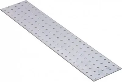 Produktbild von 10x Lochplatte 500 x 100 x 2,00 mm Flachverbinder Holzverbinder verzinkt