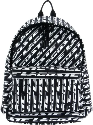 Image de LACOSTE sac à dos de loisirs sac à dos pour ordinateur portable Backpack Mono Noir Blanc bleu marine