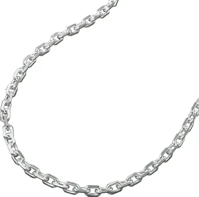 Produktbild von Kette 2mm Ankerkette 8x diamantiert Silber 925 50cm silber 2mm