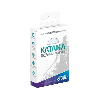 Obrázek produktu pro Ultimate Guard Katana Inner Sleeves Standard Size Transparent (100)