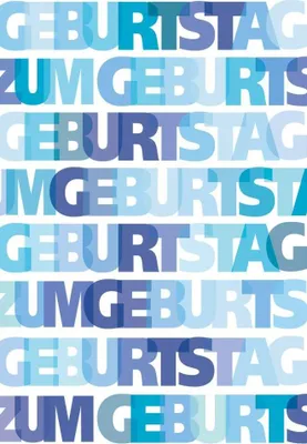 Produktbild von Geburtstagskarte Artebene blau