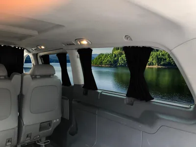 Produktbild von Maß Gardinen für Mercedes Vito Viano W639 L1 (702) in Schwarz