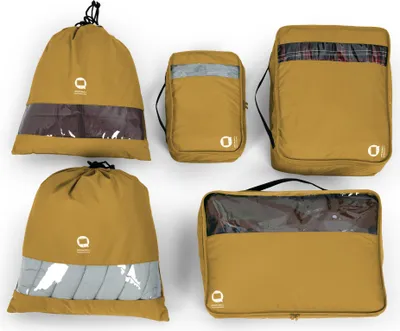 Produktbild von Packhilfe Reise Organizer-Set 5-teilig, Koffer-Organizer Packtaschen Packing Cubes Bags, Packwürfel wasserfest Kleidung Aufbewahrungstaschen